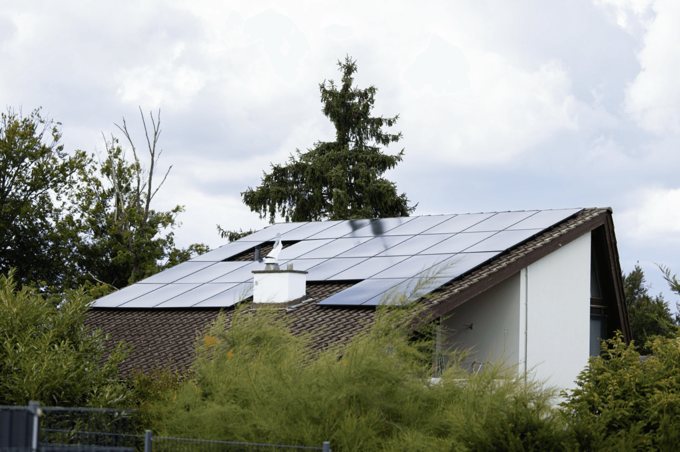 Solaranlage auf einem Einfamilienhaus