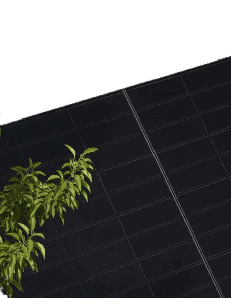 Solarmodule Reihe Flachdachsystem mit Befestigung