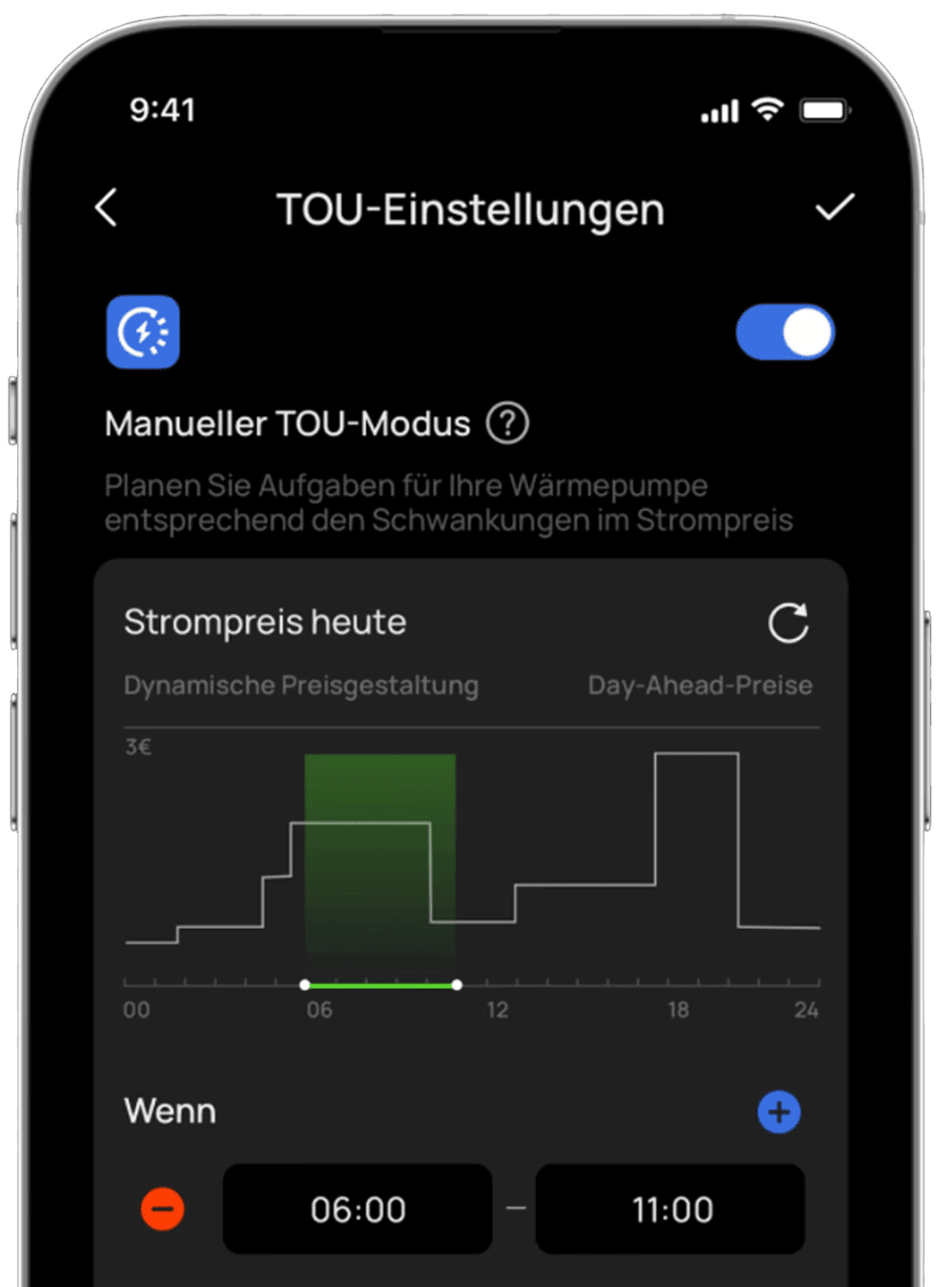 Digitale Monitoring Oberfläche PowerOcean App Energieverbrauch Real-Time